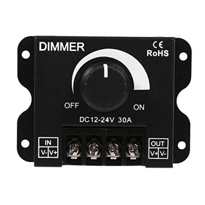 Afbeelding van Led Schakelaar Dimmer, Dc 12v 24v 30a Pwm Dimmen Controller, Verstelbare Helderheid Lichtschakelaar Dimmer Controller voor Strip Licht