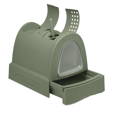 Afbeelding van Imac Kattenbak Zuma Met Schuiflade Groen 56X40X42,5 CM