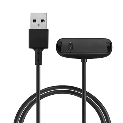 Afbeelding van kwmobile USB oplaadkabel geschikt voor Fitbit Inspire 3 kabel Laadkabel smartwatch in zwart