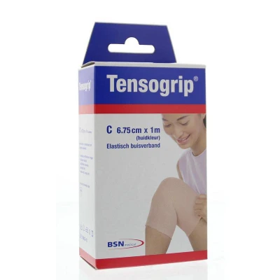 Afbeelding van Tensogrip Elastisch Buisverband C 1m X 6.75cm Huidkleur, 1 stuks