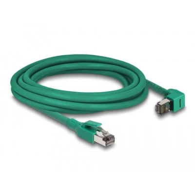 Afbeelding van Delock RJ45 Netzwerkkabel PROFINET SF/UTP 90 gewinkelt 3 m grün Del