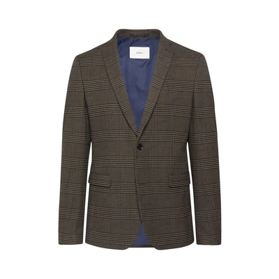 Afbeelding van s.Oliver Black Label Blazer, Heren, Maat: 102, Braun