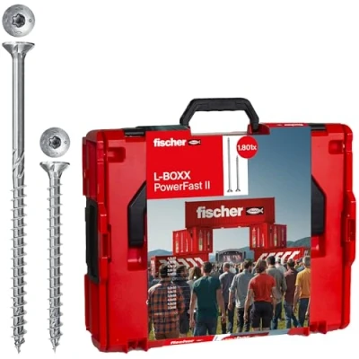 Afbeelding van Fischer L BOXX 102 Power Fast II 558739 Spaanplaatschroeven T profiel Staal Galvanisch verzinkt 1801 onderdelen