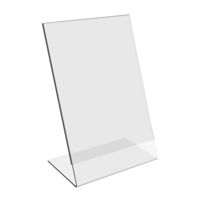 Afbeelding van A4 Folderhouder / Menukaarthouder Tafelhouder Polystyreen L Standaard type Basic