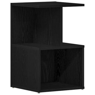 Afbeelding van vidaXL Nachtkastje Zwart eik Engineered wood 35x35x55 Opslag