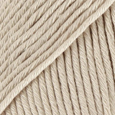 Afbeelding van DROPS Muskat Uni Colour 61 lichtbeige Katoen Garen