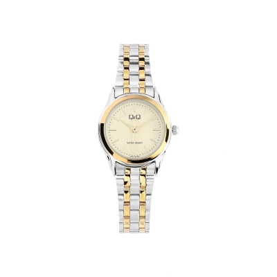 Afbeelding van Q &amp; Dames Q&amp;Q Dameshorloge Bicolor Horloge Staal 23 mm