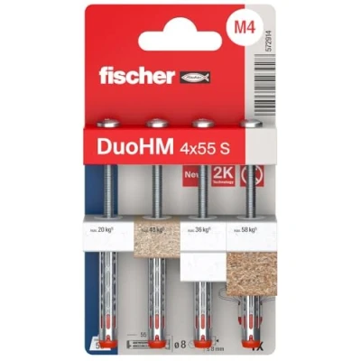 Afbeelding van Fischer DuoHM 4x55 S PH TX Hollewandplug 55 mm 572914 4 stuk(s)