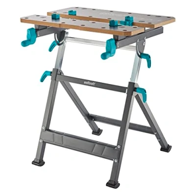 Afbeelding van wolfcraft klem en werktafel MASTER 650 ERGO I 6870000 In hoogte verstelbare werktafel,eén maat,antraciet
