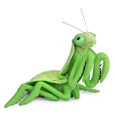 Afbeelding van Lilizzhou Max Realistische 33cm/13&quot; Mantis pluche speelgoed, schattig knuffeldier, superzachte woondecoratie, cadeau voor kinderen