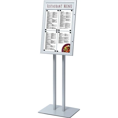 Afbeelding van Menustandaard Zilver 4x A4