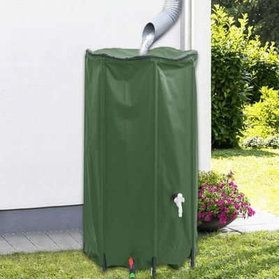 Afbeelding van Watertank met kraan opvouwbaar 380 L PVC