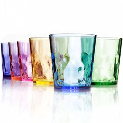 Afbeelding van SCANDINOVIA 13 oz onbreekbare premium drinkglazen set van 6 Tritan plastic bekerbekers perfect voor geschenken BPA vrij vaatwasmachinebestendig stapelbaar