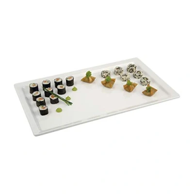Afbeelding van APS GF126 Melamine dienblad, 1/4 GN, Puur Wit