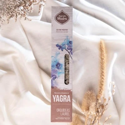 Afbeelding van Sagrada Madre Yagra Wierook, Orchideeën &amp; Laurier, Vegan, 20g