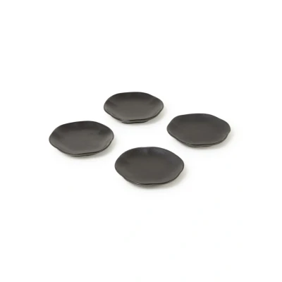 Afbeelding van Serax Inku theetipje 9 cm set van 4 Zwart