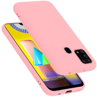 Afbeelding van Cadorabo Hoesje geschikt voor Samsung Galaxy M31 in LIQUID ROZE Beschermhoes gemaakt van flexibel TPU silicone Case Cover