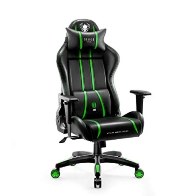 Afbeelding van Diablo X One 2.0 Gaming Stoel Gamestoel Bureaustoel Verstelbare Armleuningen Ergonomisch Ontwerp Nek / Lendenkussen Imitatieleer Kantelfunctie Groen Normal (L)