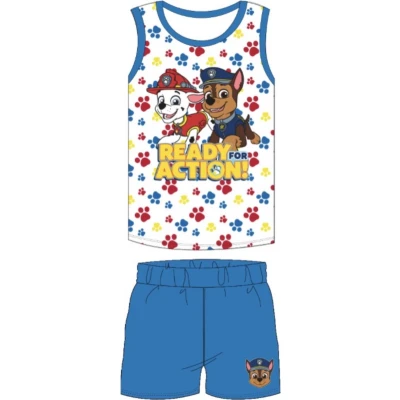 Afbeelding van Paw patrol Singlet pyjama Shortama Katoen Wit Maat 122