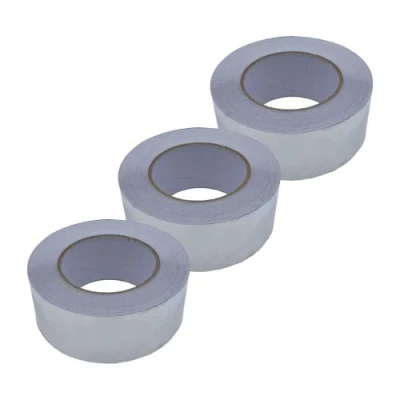 Afbeelding van DULA Aluminium Tape 50mm x 50m afdichtingstape hittebestendig 3 rollen