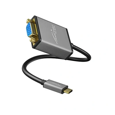 Afbeelding van KabelDirekt USB C op VGA adapter 0,15 m (resoluties tot wel 1920 x 1200/60 Hz, 3.1 en Thunderbolt 3, geschikt voor MacBook Pro 2016/2017, 12&quot;, Chromebook Pixel e.v.a.)
