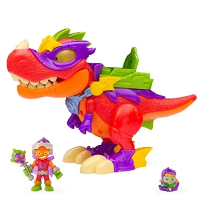 Afbeelding van SUPERTHINGS V REX Superdino Articulated villain dinosaur with lights and sound effects, 1 exclusive Kazoom Kid SuperThing