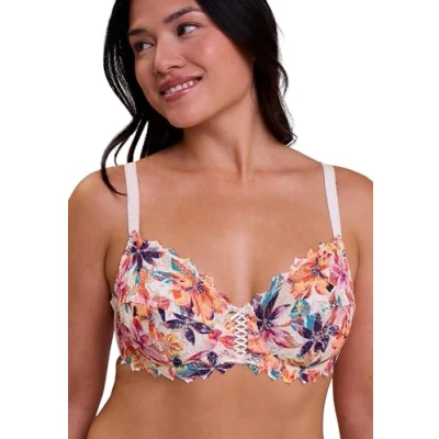 Afbeelding van SANS COMPLEXE Beugelbeha met beugel Arum mozaïek multicolor, Print Paradise Flowers, 90F