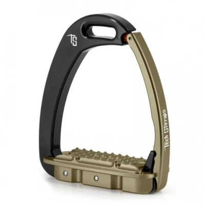 Afbeelding van Tech Stirrups Stijgbeugels Venice Children Zwart/Bruin