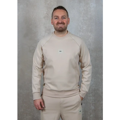 Afbeelding van BOSS Salbo Sweater, Heren, Maat: Medium, Open beige