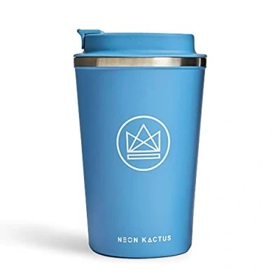 Afbeelding van Neon Kactus Reisbeker 380 ml Super Sonic Roestvast Staal Blauw