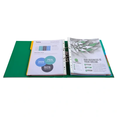 Afbeelding van Exacompta ref. 53153E 1 Ordner met hefboom Maxi Prem&#039;Touch® A4 50 mm rug 55 mechaniek Afmetingen: 32 x 30 5 cm Formaat Kleur : Donkergroen