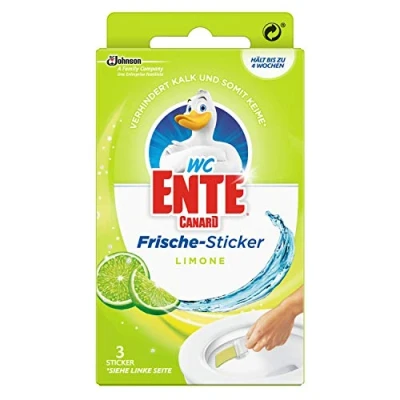 Afbeelding van wc eend Fresh Sticker, mandloze spoeler, tot 4 weken, limoengeur, per stuk verpakt (1 x 27 g)