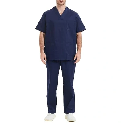 Afbeelding van MISEMIYA Gezondheidsuniformen, uniseks, medische uniformen, sanitaire sets BZ 817 8312, Marineblauw 21, 4XL