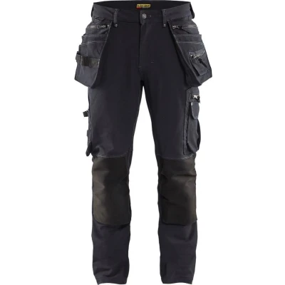 Afbeelding van Blaklader Werkbroek met 4 weg stretch X1900 1998 1644 Donkergrijs/Zwart C46