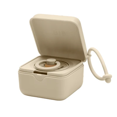 Afbeelding van Bibs Speenhouder Pacifier Box Vanilla