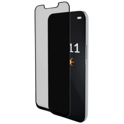 Afbeelding van Mobilize Privacy Glass Screen Protector Black Frame for Apple iPhone 15/16