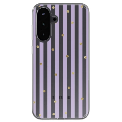 Afbeelding van imoshion hoesje Geschikt voor Samsung Galaxy A36 Design Sparkle Lines Lavender