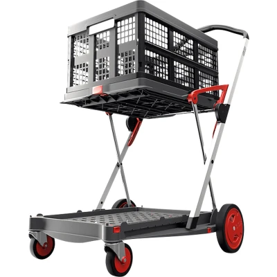 Afbeelding van Clax trolley inclusief vouwkrat Rood
