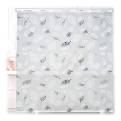 Afbeelding van relaxdays douchegordijn transparant doucherolgordijn 240 cm rolgordijn douche wit 160x240cm