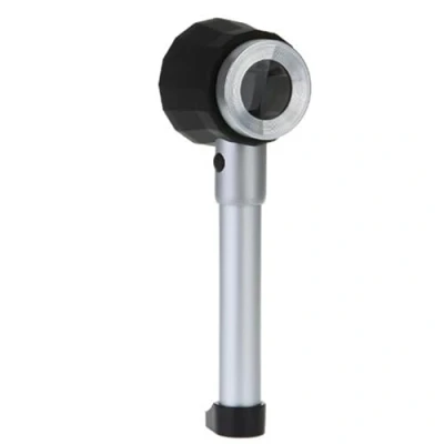 Afbeelding van Meichoon Handheld Metalen Loepen,10X lens Met Schaal LED Licht,Vergrootglas Voor Textieldruk Stoffensieraden Antieke Curiosa Identificatie Authenticeren