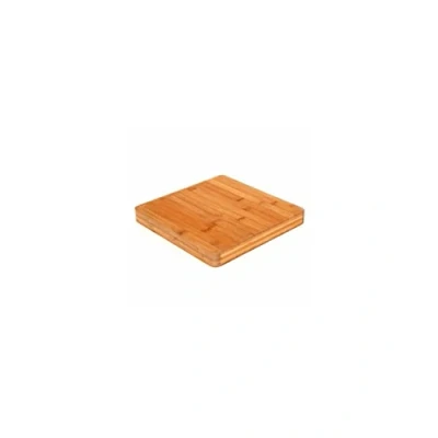 Afbeelding van Grote snijplank/serveerplank vierkant 37 x 3,5 cm van bamboe hout Snijplanken