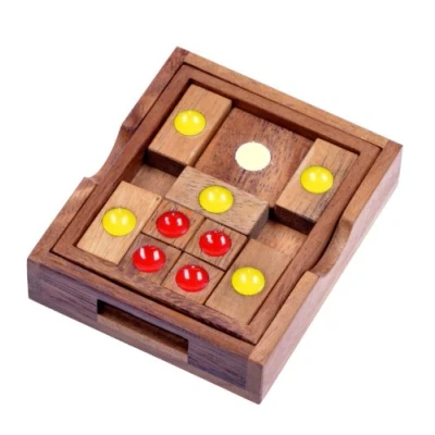 Afbeelding van LOGOPLAY Khun Phan Gr. S schuifspel denkspel puzzelspel geduldspel logica spel van hout
