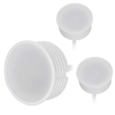 Afbeelding van HCFEI 3 x LED module plat dimbaar 230V 5W voor inbouwspots MR16 warmwit 2700K vervanging GU10 Ø 50mm inbouwraam lamp