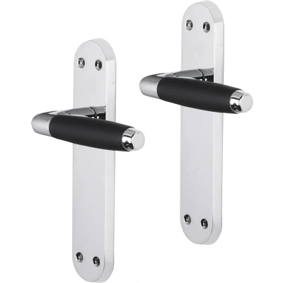 Afbeelding van Deurklink met blindschild Impresso Swindon (Chroom, Zwart)