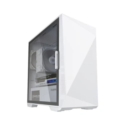 Afbeelding van Zalman Z1 Iceberg White mATX Mid Tower PC Case/Pre installed fan 2 x 120mm in Mini Wit