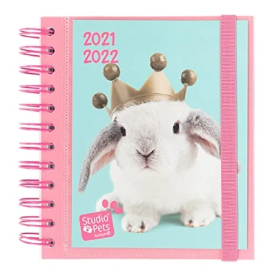 Afbeelding van Erik® Schoolagenda 2021 2022 Studio Pets Rabbits Dagagenda 11 Maanden 1 dag per pagina