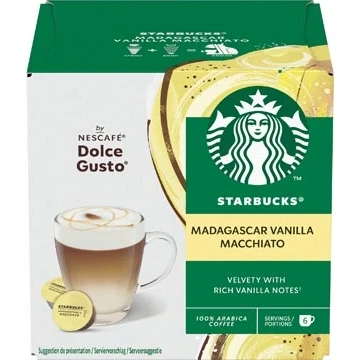 Afbeelding van 3 stuks Starbucks Vanilla Macchiato 12 DG cups 390 g
