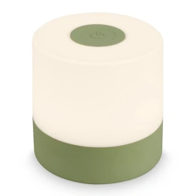 Afbeelding van BRILONER Mini led tafellamp draadloos, dimbare bedlamp, touch tafellamp, bureaulamp, leeslamp, voor binnen en buiten, USB C, campinglamp, warm wit licht, 7 x cm, groen