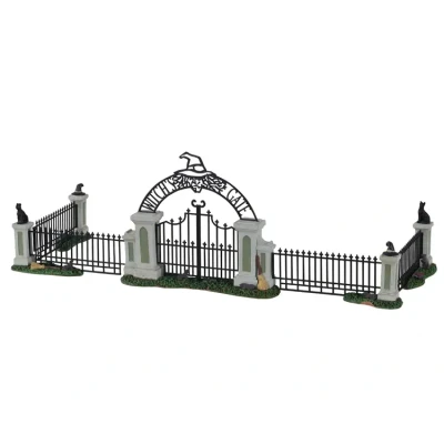Afbeelding van Lemax Witch Gate, Set Of 5 Kersthuisjes &amp; Kerstdorpen