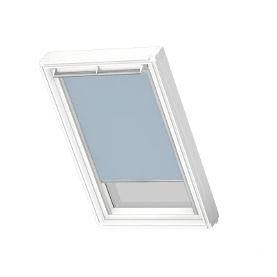 Afbeelding van VELUX Origineel Verduisterend Rolgordijn (DKL), Zilveren Kozijn, C02, Light Blue